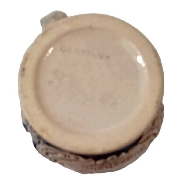 Vintage German Beer Stein Cream & Blue German Town Scenes - Picture 5 of 5